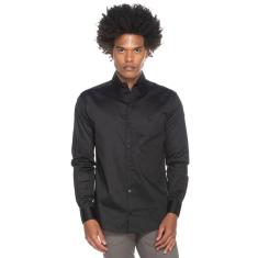 Camisa Social Teodoro ML Slim Fit Algodão Luxo Clássica