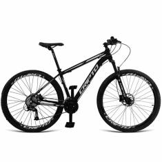 Bicicleta Aro 29 Cripto 24v Acera Freio Hidraulico Trava-k7 - Preto-prata - 19&quot; Preto-prata