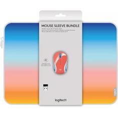 Mini Mouse sem fio Logitech M187 Coral com Capa para Notebook 14 polegadas, Logitech, Mouses