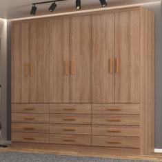 Guarda-Roupa  6 Portas e 12 Gavetas New Mônaco Demolição