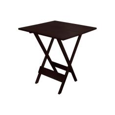 Mesa Dobrável de Madeira Maciça 70x70 - Imbuia