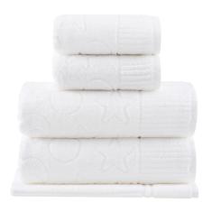 Jogo Toalhas Banho Buddemeyer 5p Zodiaco Branco 1011