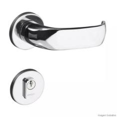 Fechadura Contemporânea Cromado Premium Externa - Pado