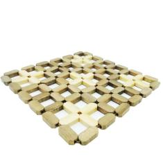 Descanso de panela de bambu quadrado 15cm - RIO TIJUCAS