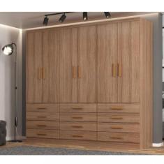 Guarda Roupa Casal 6 Portas 12 Gavetas New Mônaco Evidencia - Evidênci