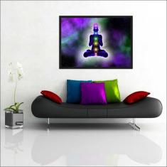 Quadro Decorativo Buda Budismo Chácras Meditação Religiosidade Decoraç