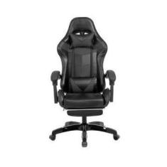 Cadeira Gamer Reclinável Material Sintético C/Almofadas e Regulagem de