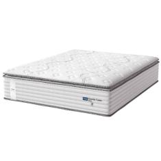 Colchão Casal King Molas Guarda Costas Max Com Pillow 193x203x40cm Branco/cinza Probel Cinza/bran