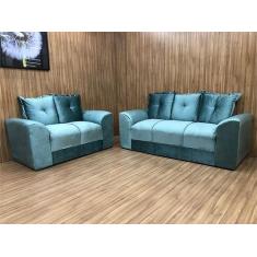 Sofá 2 e 3 Lugares Azul 510 Porto - Alpoim
