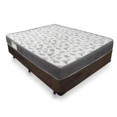 Cama Box Casal Suede + Colchão De Espuma D33 - SerenePrime - 138cm Mar