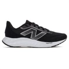 Tênis New Balance Fresh Foam Arish V4 Preto e Prata - Feminino-Feminino