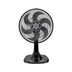 Ventisol Ventilador de Mesa Oscilante, Turbo 6 Pás Premium, Preto, 30cm, 127V