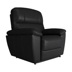 Poltrona do Papai Reclinável Elétrica Armênia Power Touch Couro Preto - Gran Belo