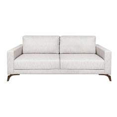 sofá 3 lugares henry veludo bege 230 cm