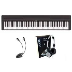 Kit Piano Yamaha P45 Com Fone K414 E Luminária