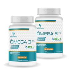 Kit Com 02 - Ômega 3 MEG-3 (18% EPA 12% DHA) 60 Capsulas de 1000mg TuttiFlora