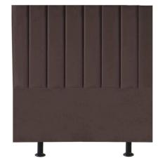 Cabeceira De Cama Solteiro Box 100 Cm Taís Suede marrom