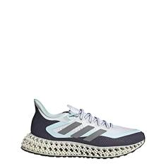 adidas Tênis de corrida feminino, Branco nuvem, prata, metálico/quase B, 36