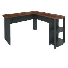 Escrivaninha Luma com Prateleiras Laterais Artany