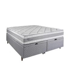Cama Baú King Herval Alba, Molas Ensacadas, 72x193x203 cm