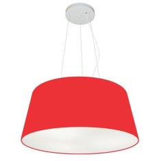 Lustre Pendente Cone Vivare Md-4048 C  pula Em Tecido 21/50x40