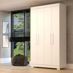 Guarda-Roupa Solteiro Canadá 4 Portas Linhamobília