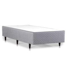 Base Cama Box Herval Solteiro Idea, 39x88x188 cm, Black Cinza