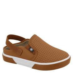 Tênis Calce Fácil Menino Infantil Conforto Molekinho 2136.645, Caramel