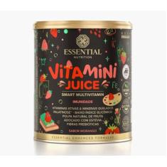 Vitamini Juice Sabor Morango Essential Nutrition 276g