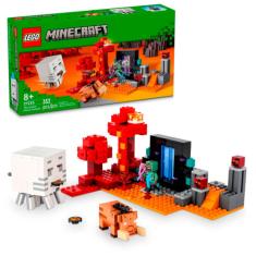 LEGO Minecraft A Emboscada no Portal do Nether 352 Peças 21255