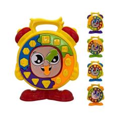 Relógio Didático Com Peças De Encaixar Brinquedo Infantil