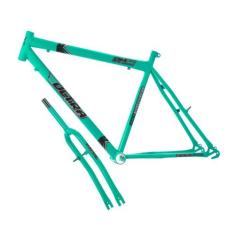 Quadro de Bicicleta Aro 26 Ultra Bikes em Aço Carbono com Garfo, Verde