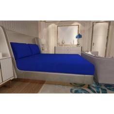 Jogo de Lençol Zono Enxovais Cama King 3 Peças Malha 100% Algodão Royal