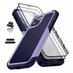 ymxdmd Capa resistente para Apple iPhone 11 Pro Max de 6,5 polegadas, 4 cantos com airbags [proteção contra quedas de 3,6 metros], capa antiderrapante texturizada com suporte à choque, carregamento