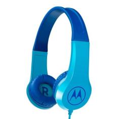 Fone de Ouvido Infantil Motorola Squads 200 Azul com Microfone Limitad