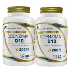 2x Coenzima Q10 200mg 60 Cápsulas - Flora nativa do brasil