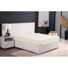 Lençol Casal com Elástico para Cama Box com 30 de Altura 180 fios 100%