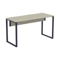 Mesa Escritório P25 TUB Pandin 150 cm (Larg) x 70 cm (Prof) Tampo MDP Casablanca Pé Aço Tubular Azul