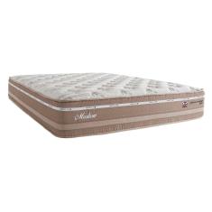 Colchão Queen Moskow Mola Maxspring (33x158x198) Marrom e Branco