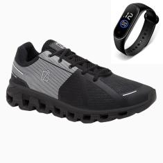 Tênis Esportivo Masculino Para Caminhada Academia Com Relógio-Masculino