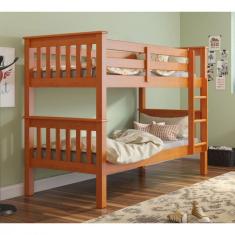 Beliche Madeira Maciça Com Escada Fixa Mel