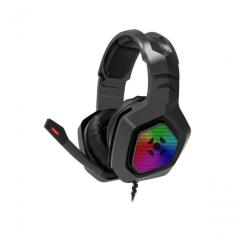 Headset Gamer Fortrek Black Hawk P2 + Usb Rgb Preto