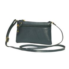 Bolsa Pequena em Couro Feminina Transversal Tiracolo Lateral