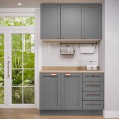 Cozinha Modulada 2 Peças com Balcão e Armário Aéreo Arizona CabeCasa M