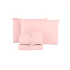 Jogo Lençol Queen Size Algodão 3 Peças Percal 200 Fios Hotel Pousada C