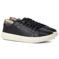 Tênis Masculino Democrata Casual Denim Bora Couro Confortável Cadarço Solado 526201-Masculino