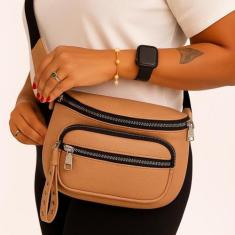 Bolsa Feminina Ombro Transversal Pochete material sintético Pequena co