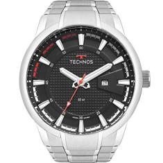 Relógio Analógico Technos Racer Masculino Prateado