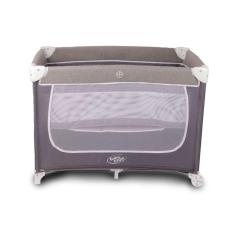 Berço Cercadinho Desmontável Portátil Chiqueirinho Confort Cinza