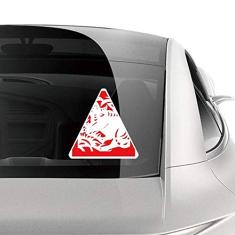 DIYthinker Adesivo de carro do zodíaco chinês, corte de papel, decalque de bagagem de bicicleta